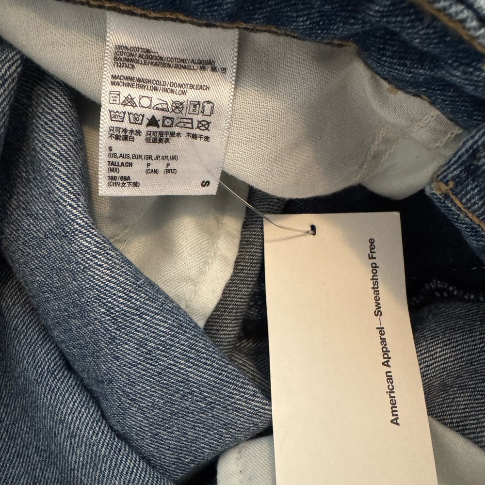 American Apparel Denim Mini Skirt - Blue - Picture 4 of 4
